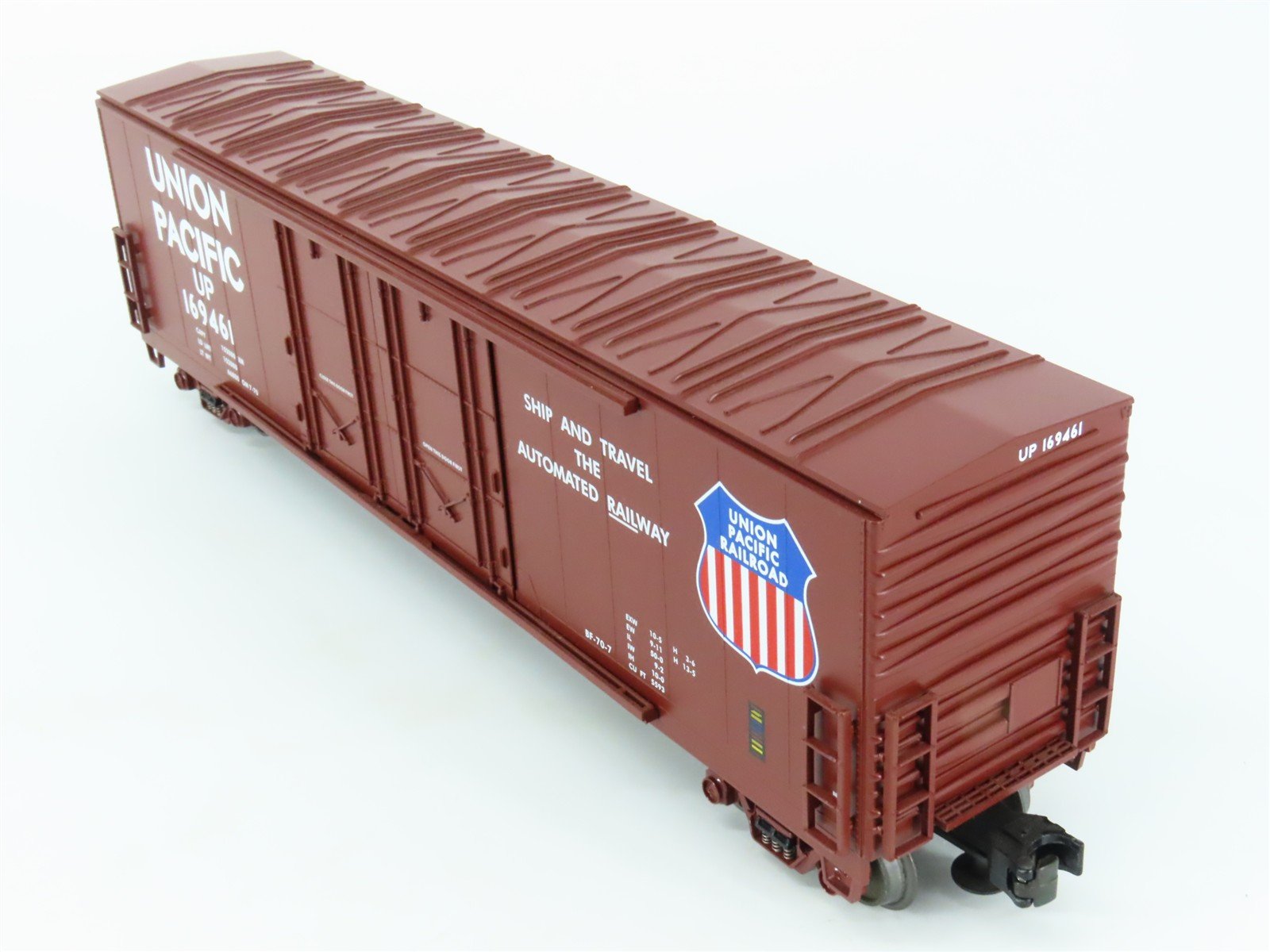 O Gauge 3-Rail MTH UP Union Pacific Railroad Double Plug Door Box Car #169461
