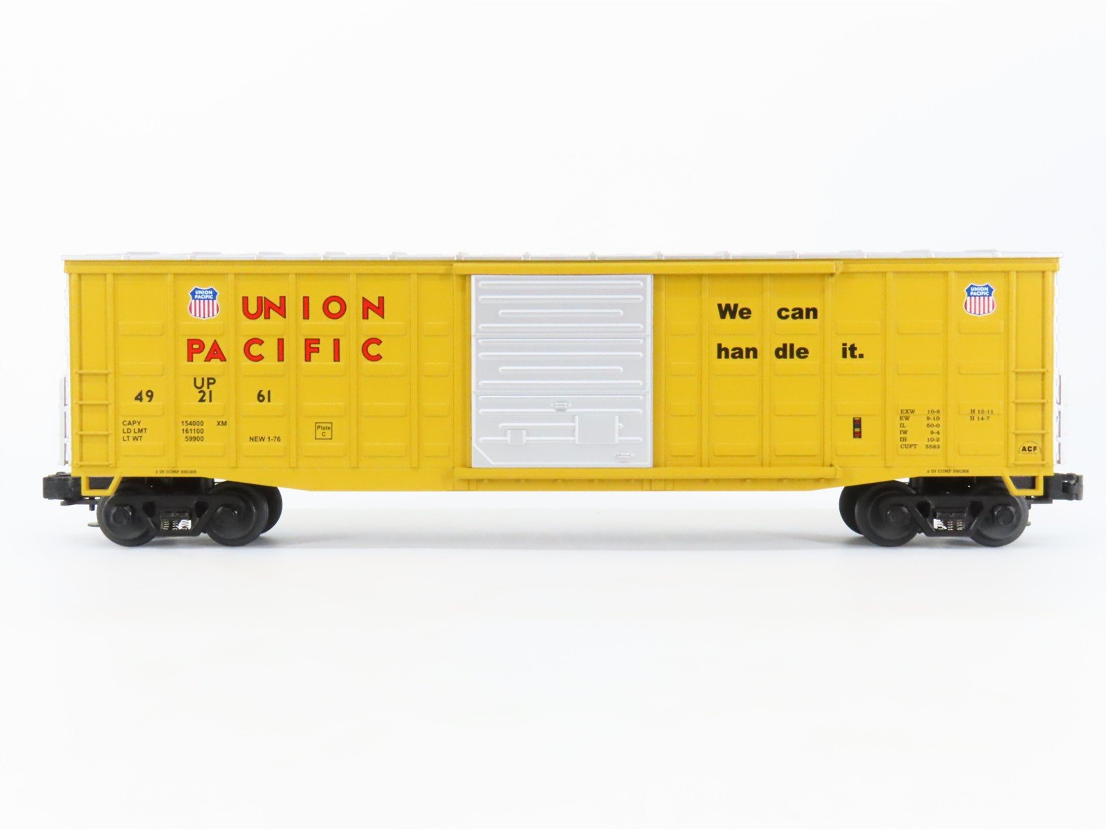 O Gauge 3-Rail MTH UP Union Pacific Railroad Single Door Box Car #492161