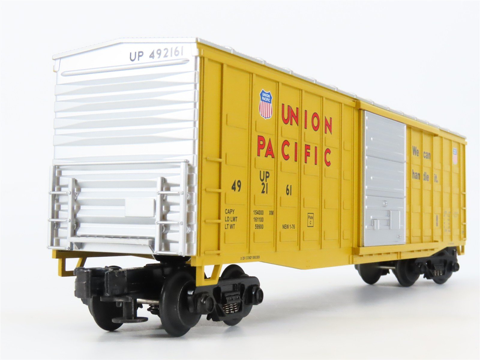 O Gauge 3-Rail MTH UP Union Pacific Railroad Single Door Box Car #492161
