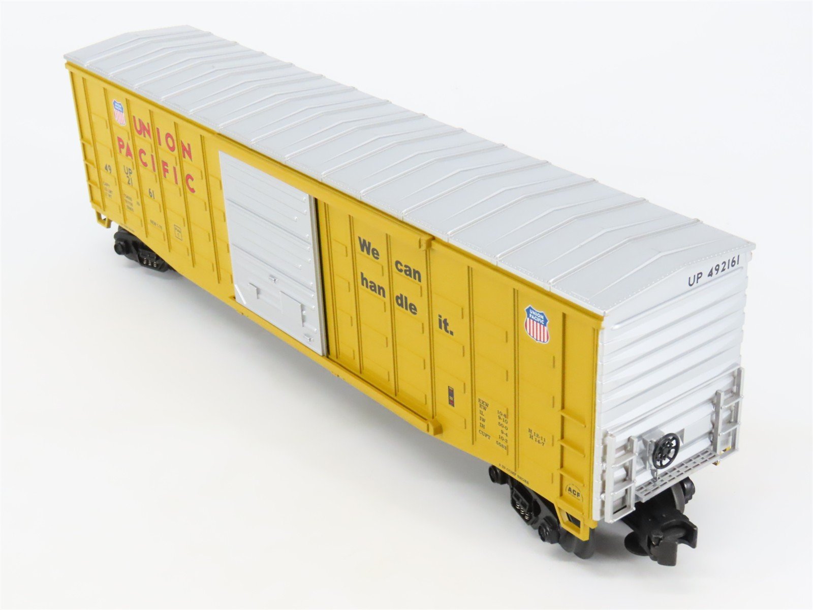 O Gauge 3-Rail MTH UP Union Pacific Railroad Single Door Box Car #492161