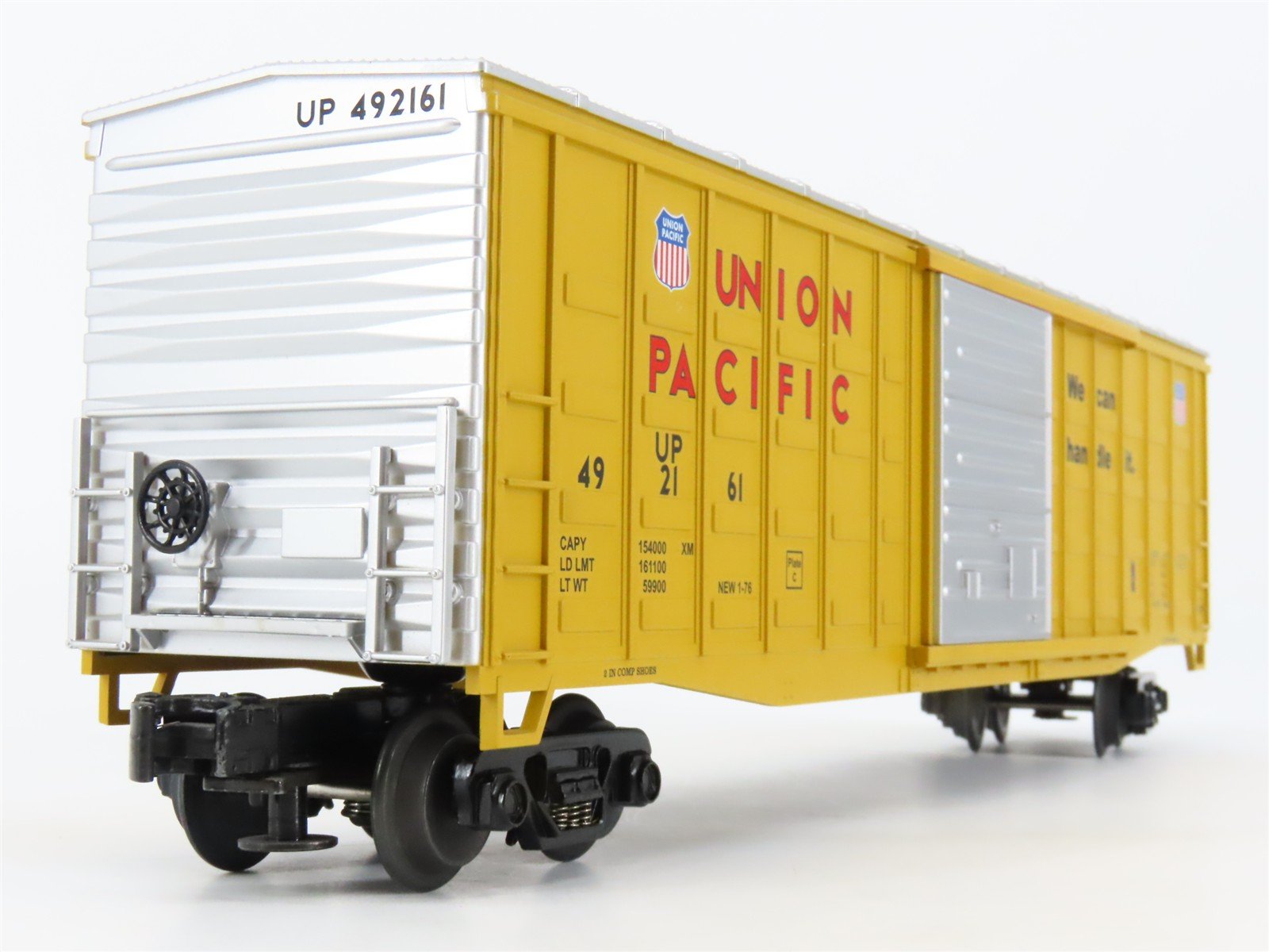 O Gauge 3-Rail MTH UP Union Pacific Railroad Single Door Box Car #492161