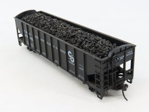 LOT of 2 HO Scale Roundhouse 1499 C&O Progress 3-Bay Hopper w/ Load - Upgraded