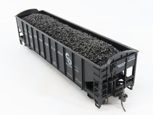 LOT of 2 HO Scale Roundhouse 1499 C&O Progress 3-Bay Hopper w/ Load - Upgraded