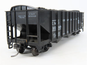 LOT of 2 HO Scale Roundhouse 1499 C&O Progress 3-Bay Hopper w/ Load - Upgraded