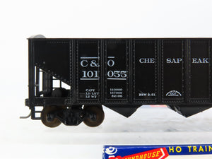 HO Scale Roundhouse 1499 C&O Progress 3-Bay Open Hopper #101055 - Upgraded