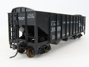 HO Scale Roundhouse 1499 C&O Progress 3-Bay Open Hopper #101055 - Upgraded