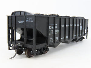 LOT of 2 HO Scale Roundhouse 1499 C&O Progress 3-Bay Hopper w/ Load - Upgraded