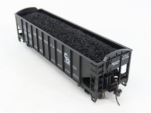 LOT of 2 HO Scale Roundhouse 1499 C&O Progress 3-Bay Hopper w/ Load - Upgraded