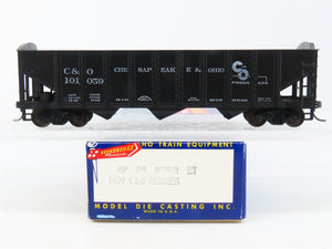 HO Scale Roundhouse 1499 C&O Progress 3-Bay Open Hopper #101059 - Upgraded