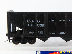 HO Scale Roundhouse 1499 C&O Progress 3-Bay Open Hopper #101059 - Upgraded