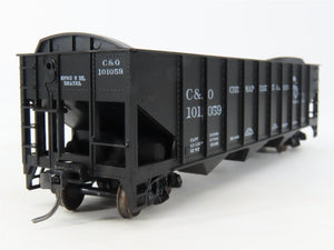 HO Scale Roundhouse 1499 C&O Progress 3-Bay Open Hopper #101059 - Upgraded