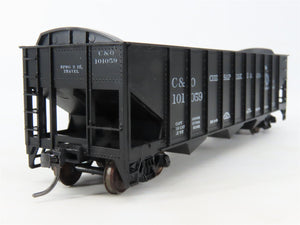 HO Scale Roundhouse 1499 C&O Progress 3-Bay Open Hopper #101059 - Upgraded