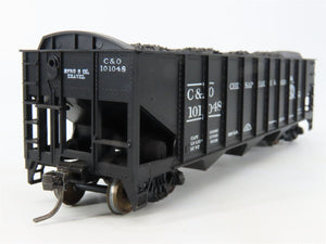 LOT of 2 HO Scale Roundhouse 1499 C&O Progress 3-Bay Hopper w/ Load - Upgraded