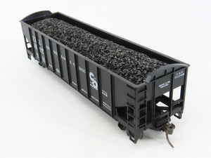 LOT of 2 HO Scale Roundhouse 1499 C&O Progress 3-Bay Hopper w/ Load - Upgraded