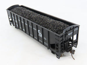 LOT of 2 HO Scale Roundhouse 1499 C&O Progress 3-Bay Hopper w/ Load - Upgraded