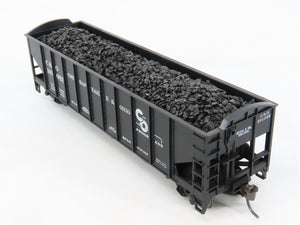 LOT of 2 HO Scale Roundhouse 1499 C&O Progress 3-Bay Hopper w/ Load - Upgraded