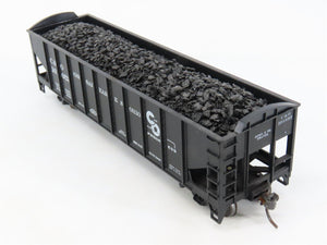LOT of 2 HO Scale Roundhouse 1499 C&O Progress 3-Bay Hopper w/ Load - Upgraded