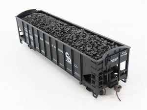 LOT of 2 HO Scale Roundhouse 1499 C&O Progress 3-Bay Hopper w/ Load - Upgraded