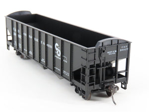 HO Scale Roundhouse 1499 C&O Progress 3-Bay Open Hopper #108877 - Upgraded