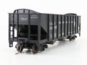 HO Scale Roundhouse 1499 C&O Progress 3-Bay Open Hopper #101057 - Upgraded