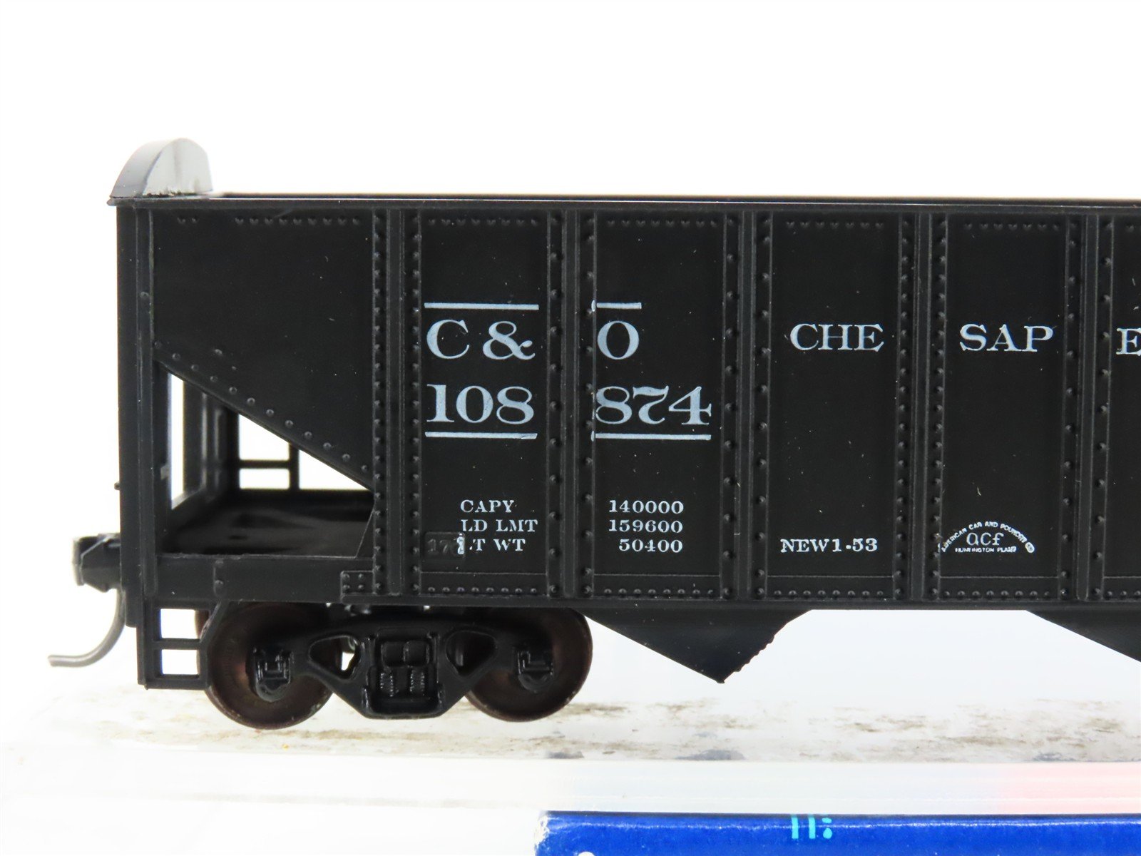 HO Scale Roundhouse 1499 C&O Progress 3-Bay Open Hopper #108874 - Upgraded