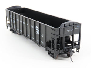 HO Scale Roundhouse 1499 C&O Progress 3-Bay Open Hopper #108874 - Upgraded