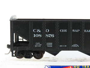 HO Scale Roundhouse 1499 C&O Progress 3-Bay Open Hopper #108876 - Upgraded