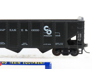 HO Scale Roundhouse 1499 C&O Progress 3-Bay Open Hopper #108876 - Upgraded