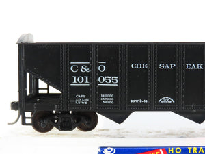 HO Scale Roundhouse 1499 C&O Progress 3-Bay Open Hopper #101055- Upgraded