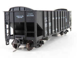HO Scale Roundhouse 1499 C&O Progress 3-Bay Open Hopper #101055- Upgraded