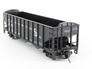 HO Scale Roundhouse 1499 C&O Progress 3-Bay Open Hopper #101055- Upgraded