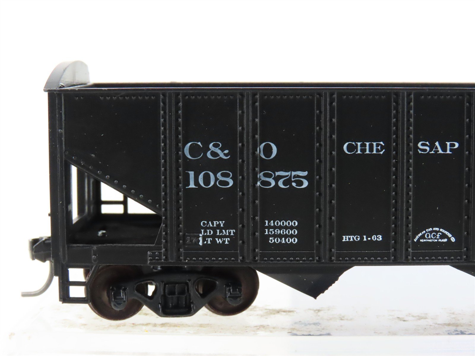 HO Scale Roundhouse 1499 C&O Progress 3-Bay Open Hopper #108875 - Upgraded