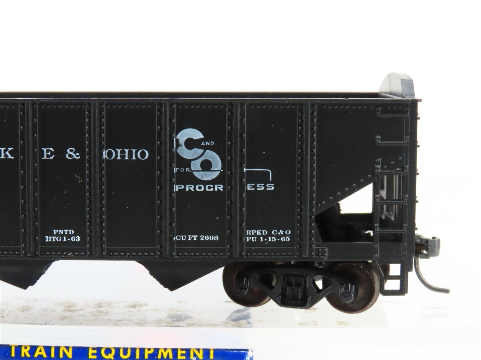 HO Scale Roundhouse 1499 C&O Progress 3-Bay Open Hopper #108875 - Upgraded