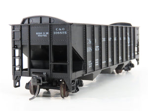 HO Scale Roundhouse 1499 C&O Progress 3-Bay Open Hopper #108875 - Upgraded
