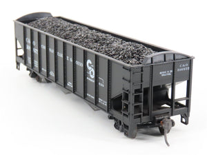 LOT of 2 HO Scale Roundhouse 1499 C&O Progress 3-Bay Hopper w/ Load - Upgraded