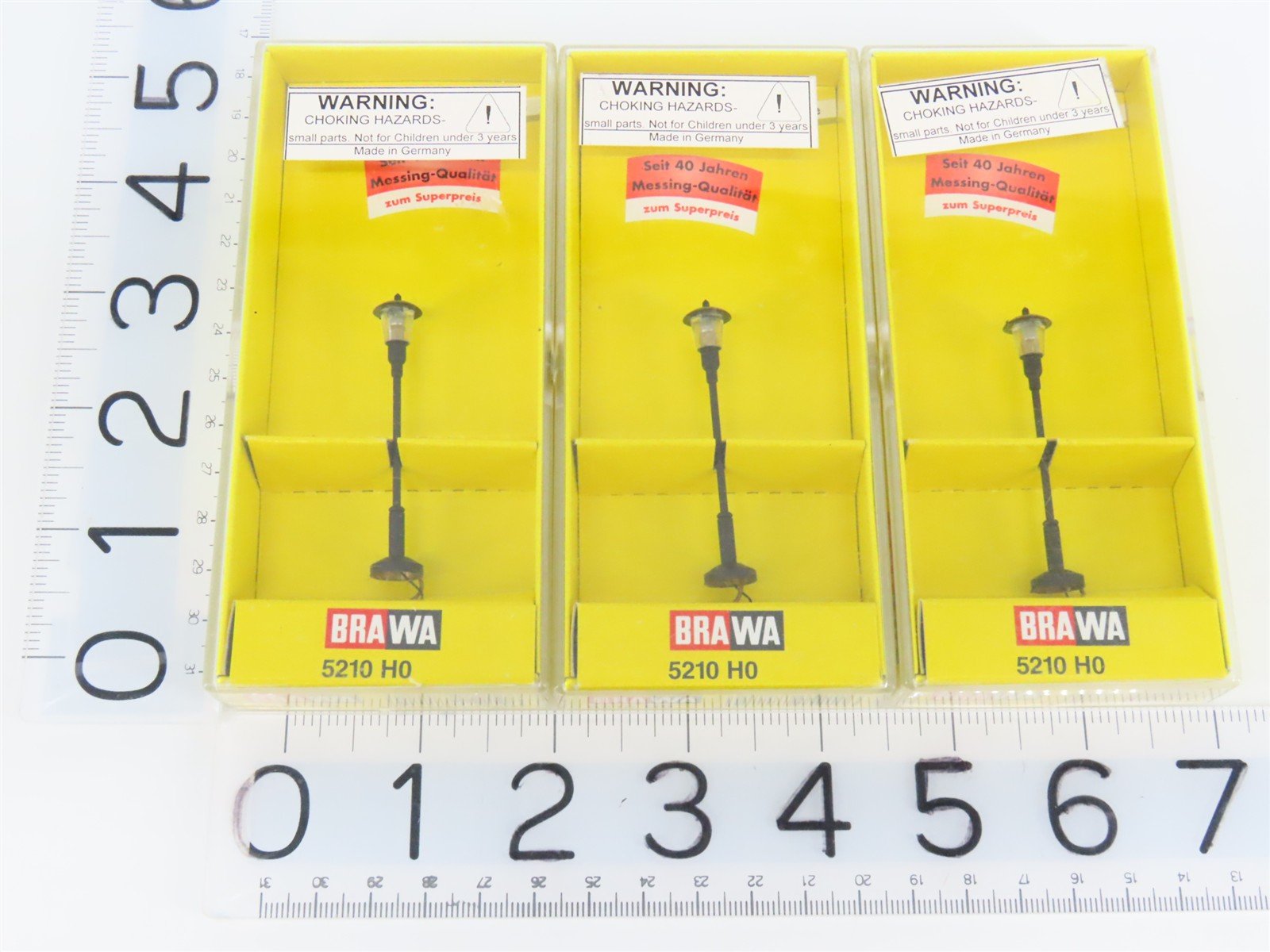 LOT of 3 HO 1/87 Scale BRAWA 5210 Street Lights
