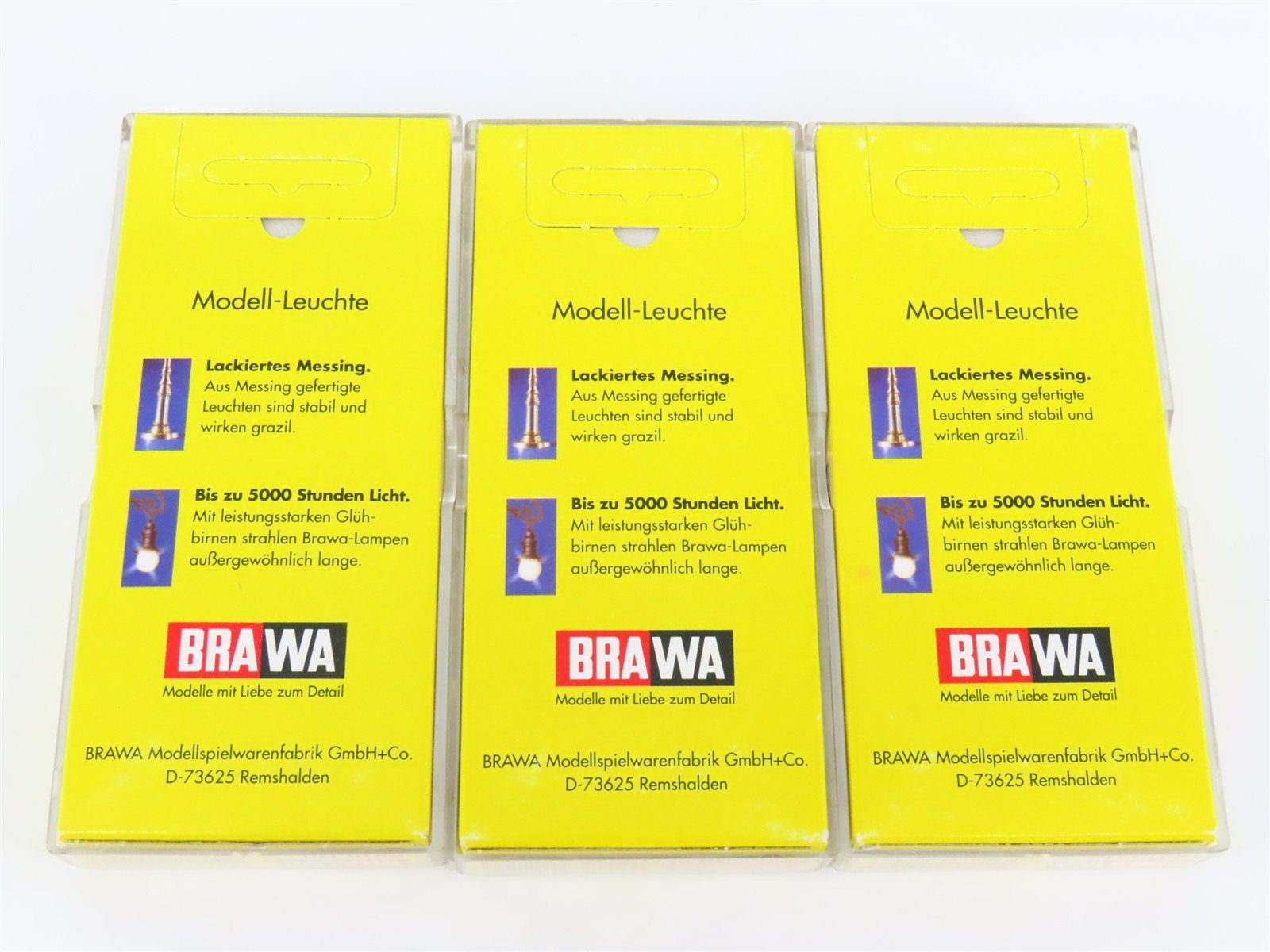 LOT of 3 HO 1/87 Scale BRAWA 5210 Street Lights