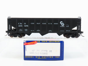 HO Scale Roundhouse 1499 C&O Progress 3-Bay Open Hopper #108875 - Upgraded