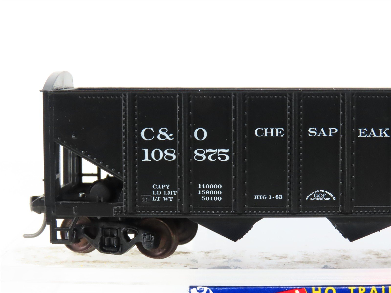 HO Scale Roundhouse 1499 C&O Progress 3-Bay Open Hopper #108875 - Upgraded