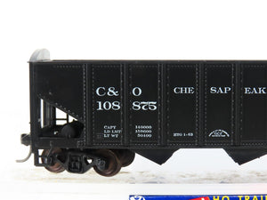 HO Scale Roundhouse 1499 C&O Progress 3-Bay Open Hopper #108875 - Upgraded