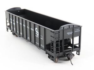 HO Scale Roundhouse 1499 C&O Progress 3-Bay Open Hopper #108875 - Upgraded