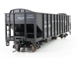 HO Scale Roundhouse 1499 C&O Progress 3-Bay Open Hopper #108875 - Upgraded