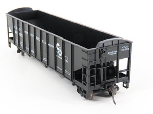 HO Scale Roundhouse 1499 C&O Progress 3-Bay Open Hopper #108875 - Upgraded