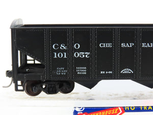 HO Scale Roundhouse 1499 C&O Progress 3-Bay Open Hopper #101057 - Upgraded