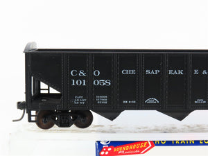 HO Scale Roundhouse 1499 C&O Progress 3-Bay Open Hopper #101058 - Upgraded