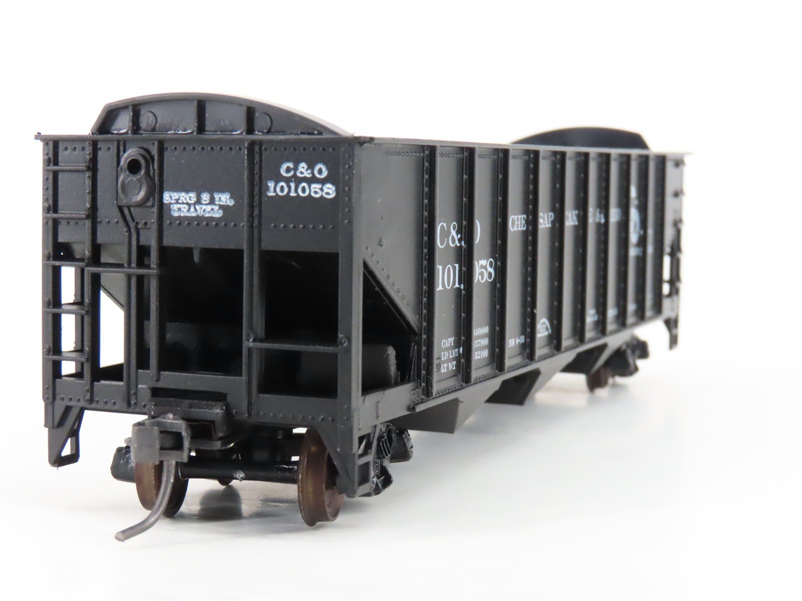 HO Scale Roundhouse 1499 C&O Progress 3-Bay Open Hopper #101058 - Upgraded