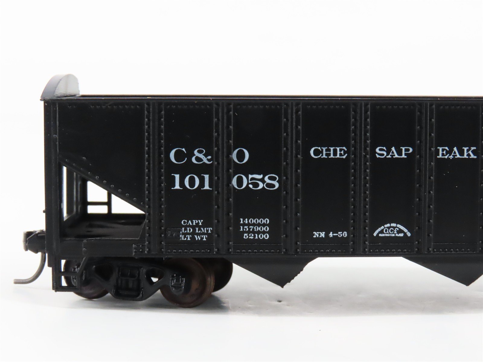 LOT of 2 HO Scale Roundhouse 1499 C&O Progress 3-Bay Open Hopper - Upgraded