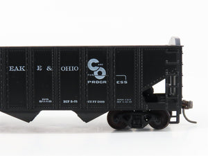 LOT of 2 HO Scale Roundhouse 1499 C&O Progress 3-Bay Open Hopper - Upgraded
