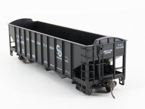 LOT of 2 HO Scale Roundhouse 1499 C&O Progress 3-Bay Open Hopper - Upgraded