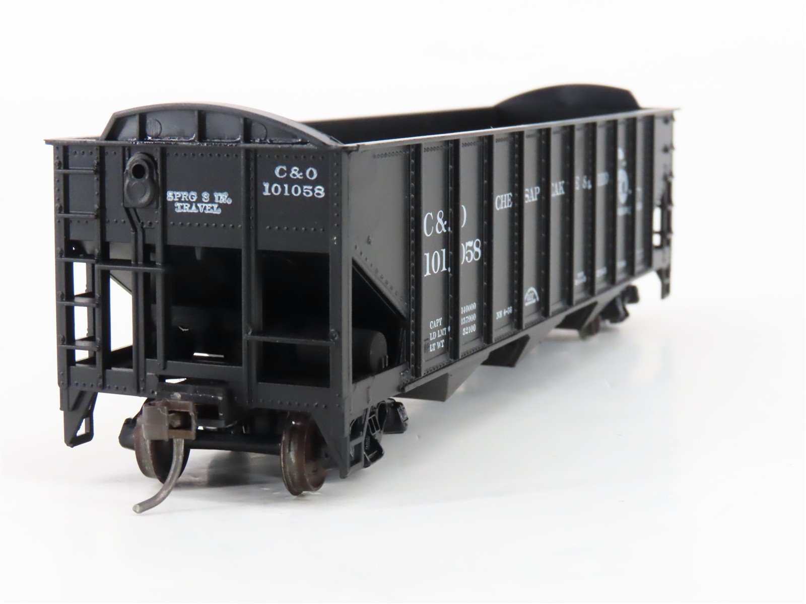 LOT of 2 HO Scale Roundhouse 1499 C&O Progress 3-Bay Open Hopper - Upgraded